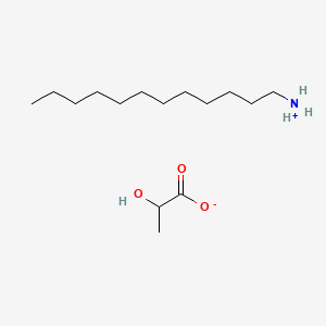 molecular formula C15H33NO3 B12773194 Dodecylammonium lactate CAS No. 7491-20-5