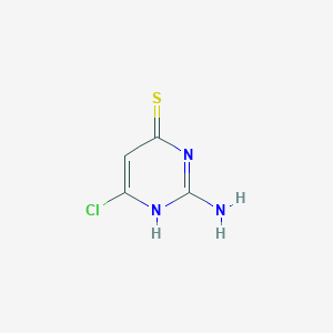 molecular formula C4H4ClN3S B1277324 2-Amino-6-chloropyrimidine-4(3H)-thione CAS No. 6310-02-7