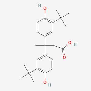 molecular formula C24H32O4 B12773244 Qrj6BQ5yhr CAS No. 52406-24-3