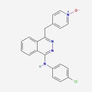 molecular formula C20H15ClN4O B12773257 Vatalanib metabolite M17 CAS No. 212142-21-7
