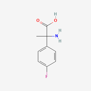 molecular formula C9H10FNO2 B1277326 2-Amino-2-(4-fluoro-phenyl)-propionic acid CAS No. 6331-62-0