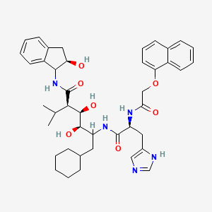 molecular formula C42H53N5O7 B12773266 Noa-His-CVD-Ahi CAS No. 146363-82-8