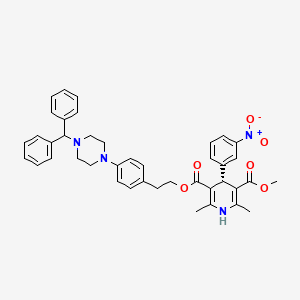 molecular formula C41H42N4O6 B12773285 Vatanidipine, (R)- CAS No. 134028-06-1