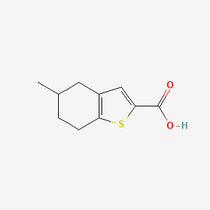 molecular formula C10H12O2S B1277331 5-Methyl-4,5,6,7-tetrahydro-1-benzothiophene-2-carboxylic acid CAS No. 588698-05-9