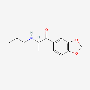 molecular formula C13H17NO3 B12773310 3,4-Methylenedioxy-n-propylcathinone CAS No. 201474-93-3
