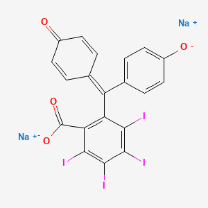 molecular formula C20H8I4Na2O4 B12773350 Phentetiothalein sodium CAS No. 18265-54-8
