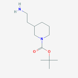molecular formula C12H24N2O2 B1277336 3-(2-Aminoethyl)-1-Boc-piperidine CAS No. 259180-77-3