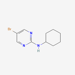 molecular formula C10H14BrN3 B1277337 5-Bromo-2-cyclohexylaminopyrimidine CAS No. 886366-17-2
