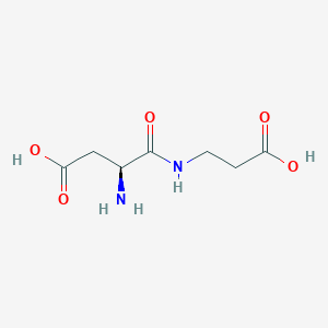 molecular formula C7H12N2O5 B1277339 H-ASP-beta-ALA-OH 
