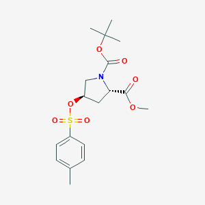 molecular formula C18H25NO7S B127734 Boc-trans-4-Tosyloxy-L-proline methyl ester CAS No. 88043-21-4