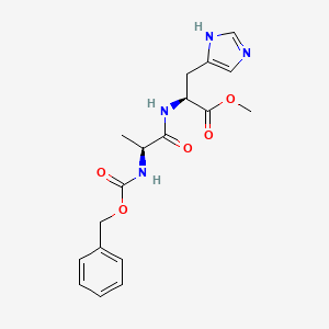 molecular formula C18H22N4O5 B1277342 Z-Ala-his-ome 