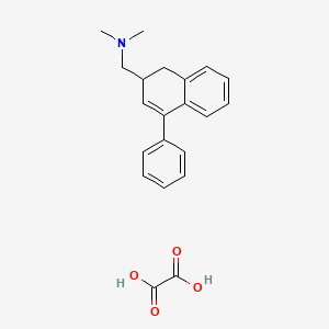 molecular formula C21H23NO4 B12773422 3-Dimethylaminomethyl-1-phenyl-3,4-dihydronaphthalene oxalate CAS No. 83657-71-0