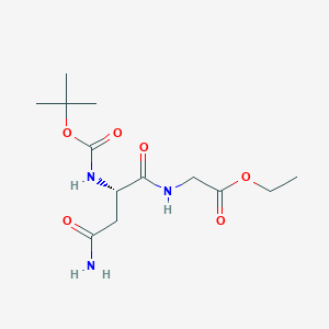 molecular formula C13H23N3O6 B1277343 Boc-Asn-Gly-OEt CAS No. 211056-85-8