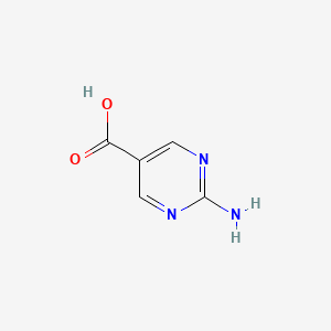 molecular formula C5H5N3O2 B1277345 2-氨基嘧啶-5-羧酸 CAS No. 3167-50-8