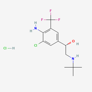 molecular formula C13H19Cl2F3N2O B12773526 D-Mabuterol hydrochloride CAS No. 95656-54-5