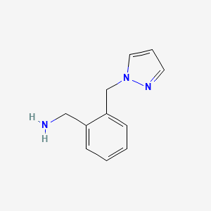 1-[2-(1H-pyrazol-1-ylmethyl)phenyl]methanamine