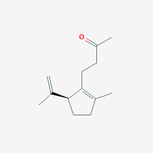 molecular formula C13H20O B12773570 4-((5S)-2-Methyl-5-prop-1-en-2-ylcyclopenten-1-yl)butan-2-one CAS No. 38231-13-9