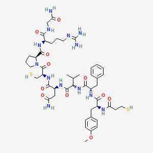 molecular formula C47H69N13O11S2 B12773598 1-Deamino-(2-(O-methyl)tyr)arg-vasopressin CAS No. 85114-98-3