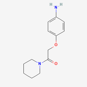 molecular formula C13H18N2O2 B1277362 2-(4-Amino-phenoxy)-1-piperidin-1-yl-ethanone CAS No. 76870-14-9