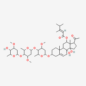 molecular formula C49H78O15 B12773630 Cynanchoside C2 CAS No. 72093-23-3