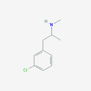 molecular formula C10H14ClN B12773638 3-Chloromethamphetamine CAS No. 77481-92-6