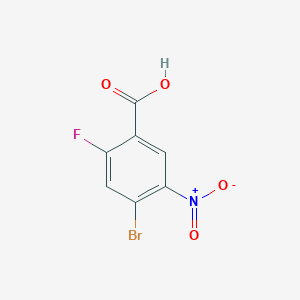 molecular formula C7H3BrFNO4 B1277371 4-溴-2-氟-5-硝基苯甲酸 CAS No. 355423-16-4