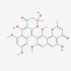 molecular formula C32H28O11 B12773720 Fonsecinone C CAS No. 95152-77-5