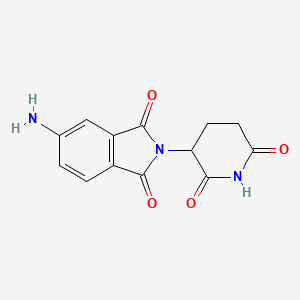 molecular formula C13H11N3O4 B1277377 5-氨基-2-(2,6-二氧代哌啶-3-基)异吲哚啉-1,3-二酮 CAS No. 191732-76-0