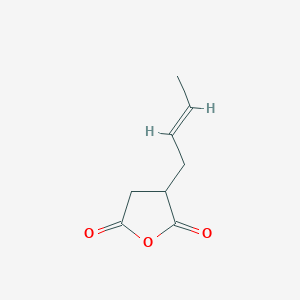 molecular formula C8H10O3 B1277385 2-丁烯-1-基琥珀酸酐 CAS No. 7538-42-3