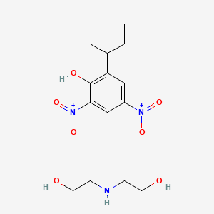 molecular formula C14H23N3O7 B12773874 Dinoseb-diolamine CAS No. 53404-43-6