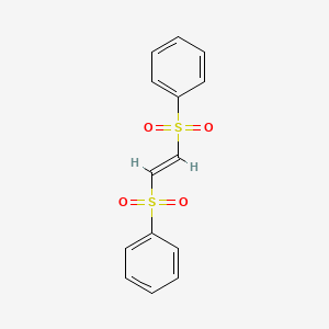 molecular formula C14H12O4S2 B1277389 trans-1,2-Bis(phenylsulfonyl)ethylene CAS No. 963-16-6
