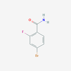 molecular formula C7H5BrFNO B127740 4-Bromo-2-fluorobenzamide CAS No. 292621-45-5