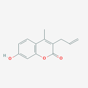 molecular formula C13H12O3 B1277407 3-烯丙基-7-羟基-4-甲基-2H-色满-2-酮 CAS No. 26481-13-0