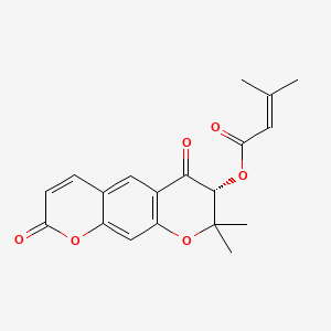 molecular formula C19H18O6 B12774154 Scuteflorin A CAS No. 1151786-06-9