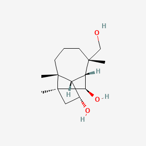 molecular formula C15H26O3 B12774201 15-Hydroxyculmorin CAS No. 144447-99-4