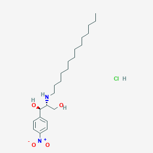 molecular formula C23H41ClN2O4 B12774205 ((1R,2R)-1,3-Dihydroxy-1-(4-nitrophenyl)propan-2-yl)(tetradecyl)azanium chloride CAS No. 886848-95-9