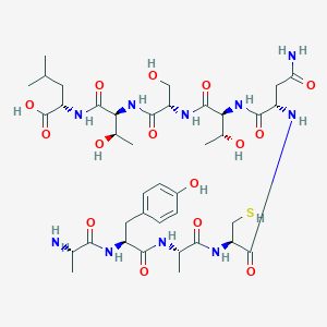 molecular formula C39H62N10O15S B12774258 Survivin-2b (80-88) CAS No. 465500-22-5