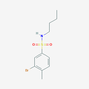 B1277429 N-Butyl 3-bromo-4-methylbenzenesulfonamide CAS No. 850429-68-4