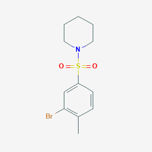 1-((3-Bromo-4-methylphenyl)sulfonyl)piperidine