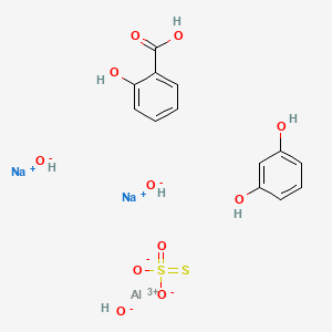 molecular formula C13H15AlNa2O11S2 B12774315 Jaikal CAS No. 77828-67-2