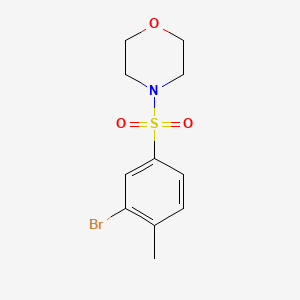 molecular formula C11H14BrNO3S B1277432 4-((3-Bromo-4-methylphenyl)sulfonyl)morpholine CAS No. 850429-74-2