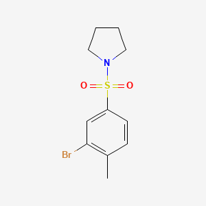 molecular formula C11H14BrNO2S B1277433 1-(3-Bromo-4-methylphenylsulfonyl)pyrrolidine CAS No. 850429-75-3