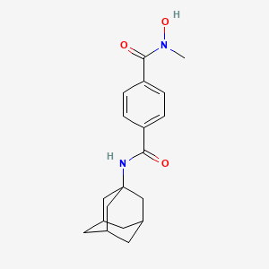 molecular formula C19H24N2O3 B12774394 Adamantanyl methylhydroxylterephthalamide CAS No. 847250-27-5