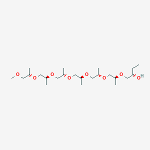 molecular formula C23H48O8 B12774463 5,8,11,14,17,20,23-Heptaoxa-6,9,12,15,18,21-hexamethyltetracosan-3-ol CAS No. 72187-28-1