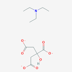 molecular formula C12H20NO7-3 B12774469 Triethylamine citrates CAS No. 78871-22-4