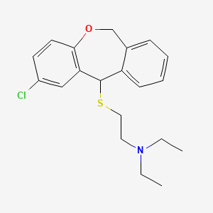 molecular formula C20H24ClNOS B12774560 2-Chloro-11-(2-(diethylamino)ethyl)thio-6,11-dihydrodibenz(b,e)oxepin CAS No. 87673-15-2