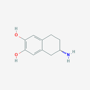 molecular formula C10H13NO2 B12774579 2-Amino-6,7-dihydroxytetralin, (S)- CAS No. 71074-52-7
