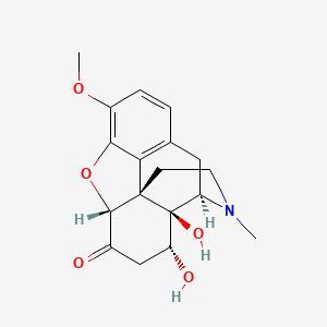 molecular formula C18H21NO5 B12774597 8-Hydroxyoxycodone, 8alpha- CAS No. 865844-01-5