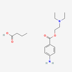 molecular formula C17H28N2O4 B12774601 Procaine butyrate CAS No. 136-55-0