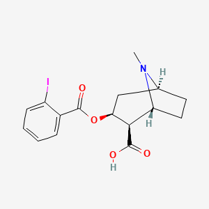 molecular formula C16H18INO4 B12774617 Ecgonine-2-iodobenzoate CAS No. 66409-87-8
